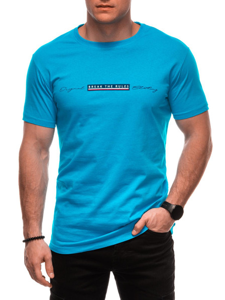 Edoti Herren T-Shirt mit Aufdruck S2033 - weiß OTHER