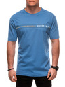 Edoti Herren T-Shirt mit Aufdruck S2025 - hellblau OTHER