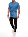 Edoti Herren T-Shirt mit Aufdruck S2025 - hellblau OTHER