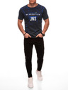 Edoti Herren T-Shirt mit Aufdruck 1982S - dunkelblau OTHER