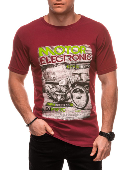 Edoti Herren T-Shirt mit Aufdruck 1982S - dunkelblau OTHER