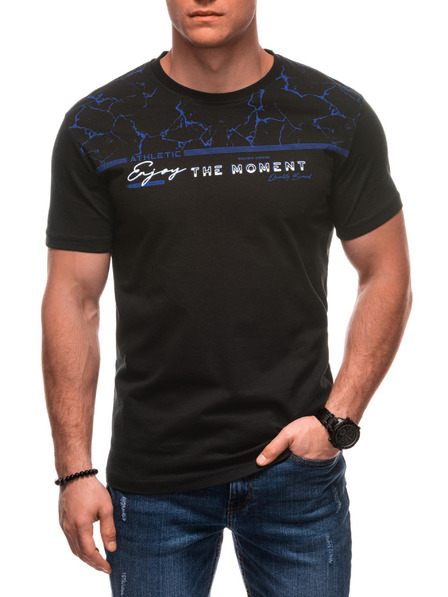 Edoti Herren T-Shirt mit Aufdruck S2033 - weiß OTHER