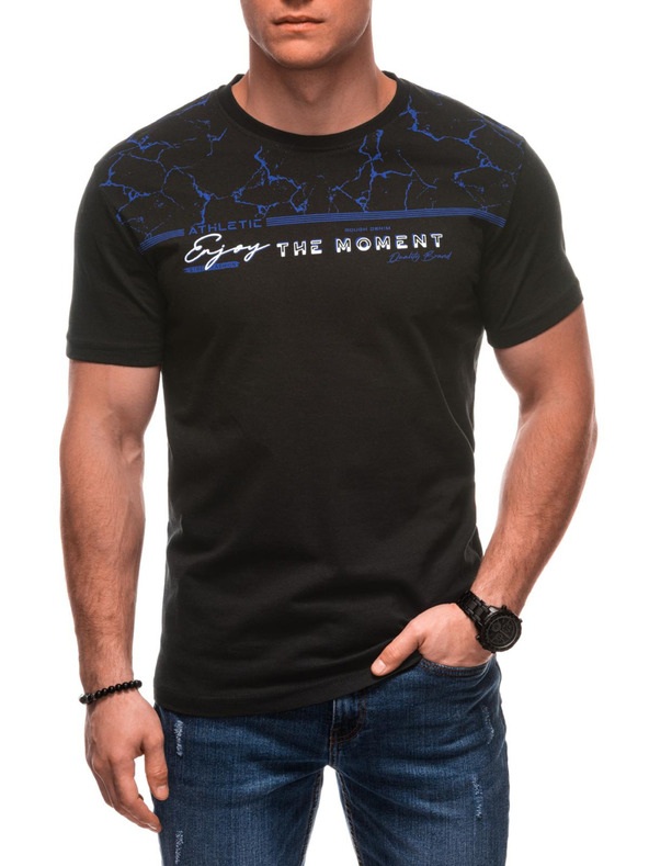 Edoti Herren T-Shirt mit Aufdruck S2033 - weiß OTHER