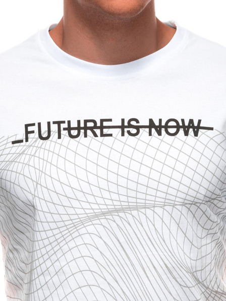 Edoti Herren T-Shirt mit Aufdruck S2033 - weiß OTHER