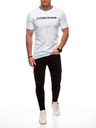 Edoti Herren T-Shirt mit Aufdruck S2033 - weiß OTHER