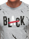 Edoti Herren T-Shirt mit Aufdruck S2028 - grau OTHER
