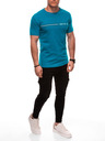 Edoti Herren T-Shirt mit Aufdruck S2025 - türkis OTHER