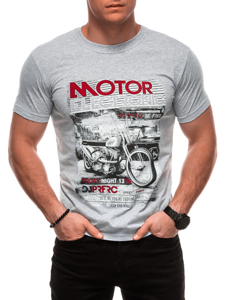 Edoti Herren T-Shirt mit Aufdruck 1982S - dunkelblau OTHER