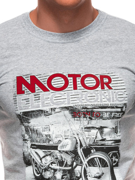 Edoti Herren T-Shirt mit Aufdruck 1982S - dunkelblau OTHER