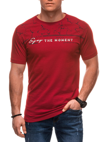 Edoti Herren T-Shirt mit Aufdruck S2033 - weiß OTHER
