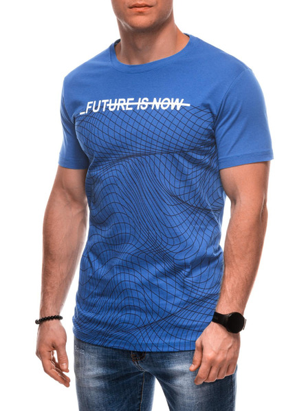 Edoti Herren T-Shirt mit Aufdruck S2033 - weiß OTHER