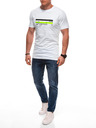 Edoti Herren T-Shirt mit Aufdruck S2027 - weiß OTHER