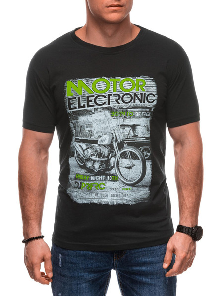 Edoti Herren T-Shirt mit Aufdruck 1982S - dunkelblau OTHER