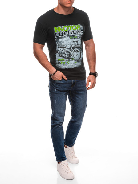 Edoti Herren T-Shirt mit Aufdruck 1982S - dunkelblau OTHER