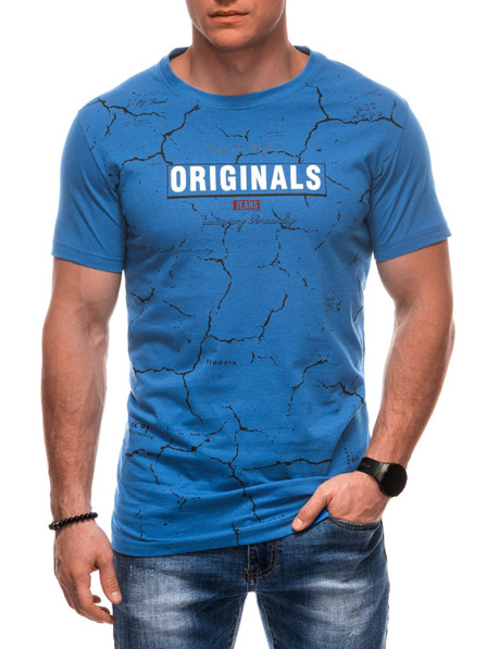 Edoti Herren T-Shirt mit Aufdruck S2033 - weiß OTHER