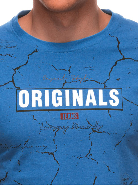Edoti Herren T-Shirt mit Aufdruck S2033 - weiß OTHER