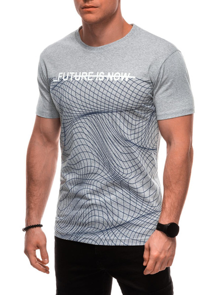 Edoti Herren T-Shirt mit Aufdruck S2033 - weiß OTHER