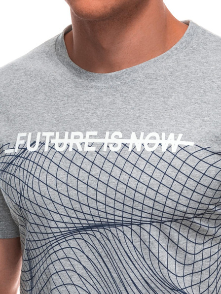 Edoti Herren T-Shirt mit Aufdruck S2033 - weiß OTHER