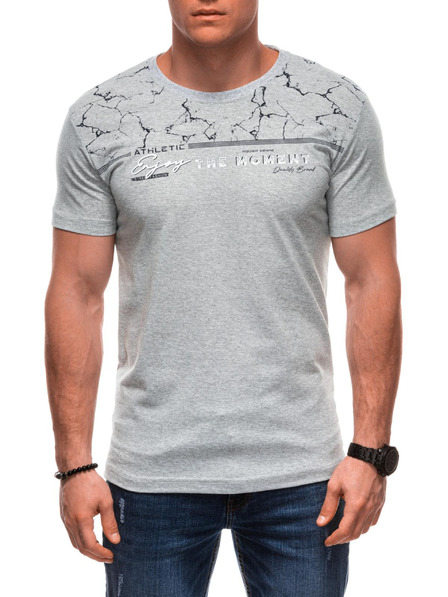 Edoti Herren T-Shirt mit Aufdruck S2033 - weiß OTHER