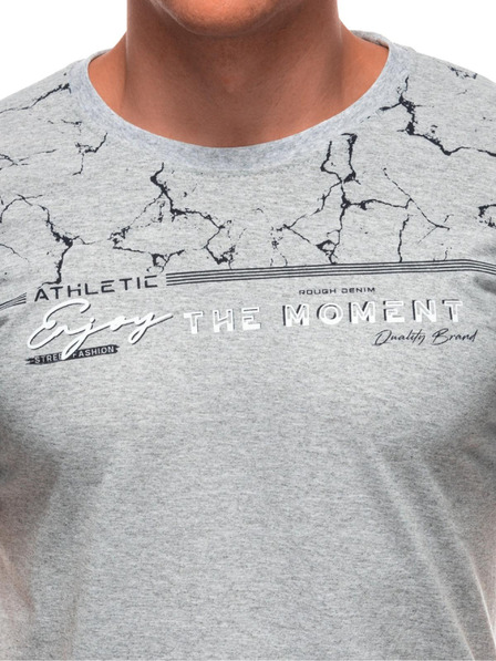 Edoti Herren T-Shirt mit Aufdruck S2033 - weiß OTHER