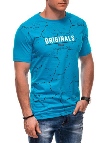 Edoti Herren T-Shirt mit Aufdruck S2033 - weiß OTHER