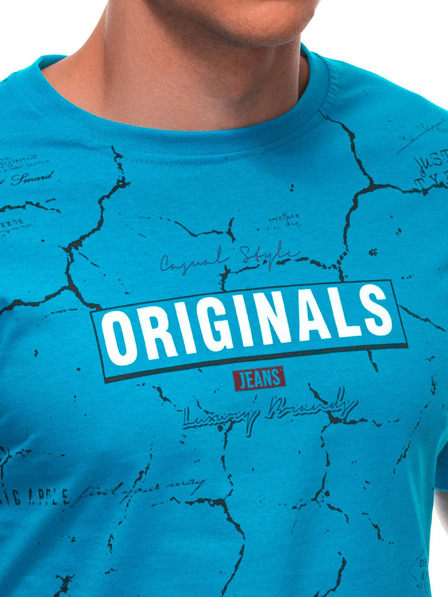 Edoti Herren T-Shirt mit Aufdruck S2033 - weiß OTHER