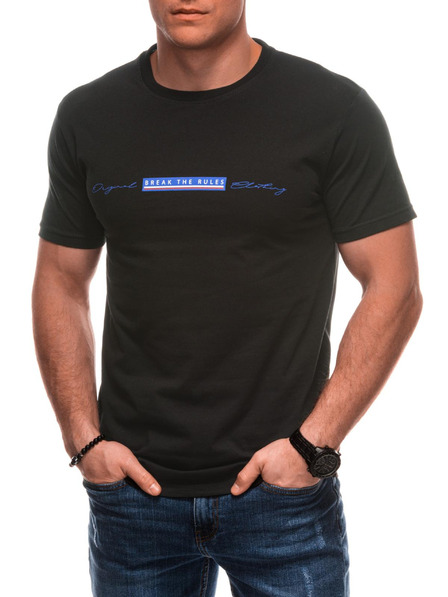 Edoti Herren T-Shirt mit Aufdruck S2033 - weiß OTHER