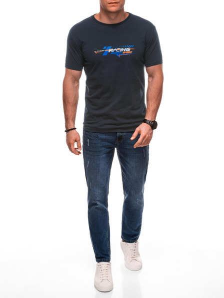 Edoti Herren T-Shirt mit Aufdruck 1982S - dunkelblau OTHER
