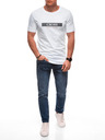 Edoti Herren T-Shirt mit Aufdruck S2033 - weiß OTHER