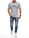 Edoti Herren T-Shirt mit Aufdruck S2033 - weiß OTHER