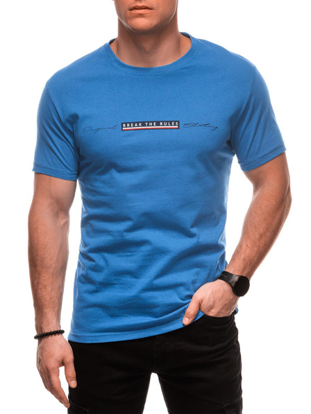 Edoti Herren T-Shirt mit Aufdruck S2033 - weiß OTHER