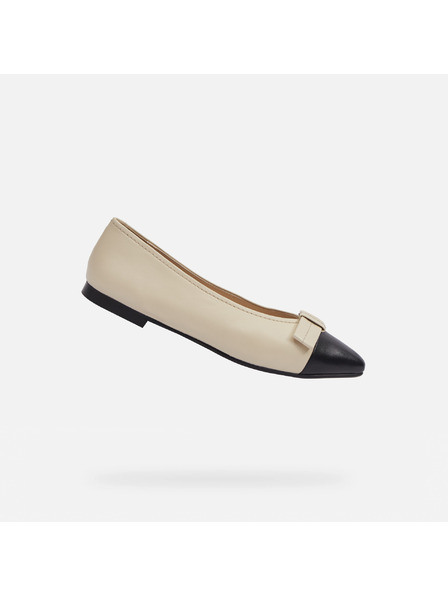 Geox Cremefarbene Damen-Ballerinas Geox Millianee