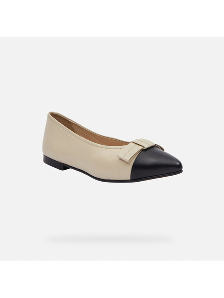 Geox Cremefarbene Damen-Ballerinas Geox Millianee