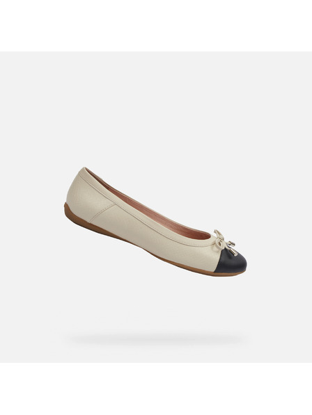 Geox Cremefarbene Damen-Ballerinas Geox Charlene