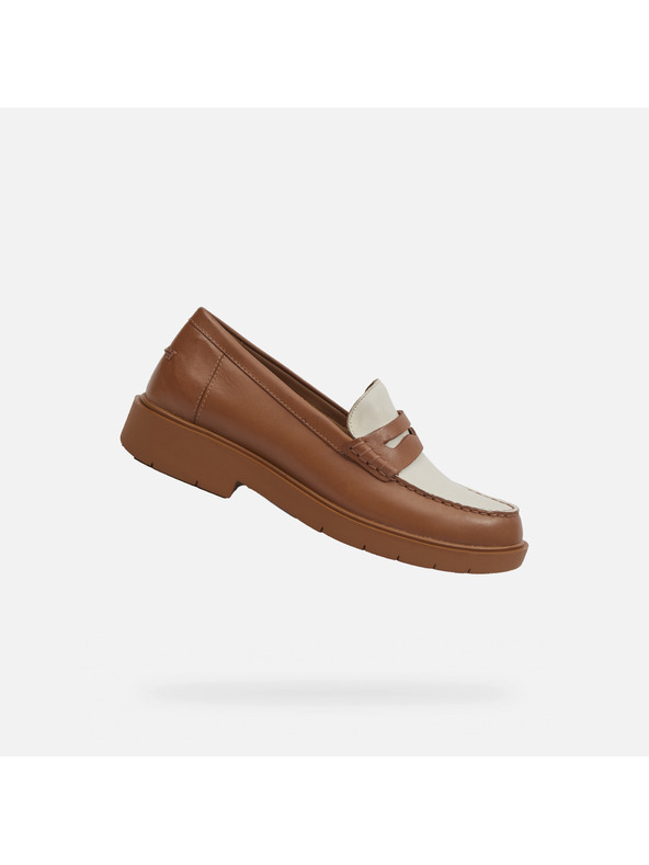 Geox Braune Damen-Mokassins Geox Spherica EC1