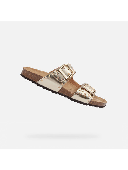 Geox Goldene Damen-Pantoletten Geox Brionia R