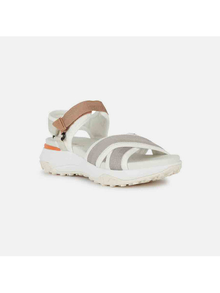 Geox Graue Damen-Sandalen Geox Sorapis + Grip A