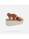 Geox Hellbraune Damen-Sandalen Geox Xand 2.2S