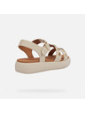 Geox Cremeweiße Geox Camalei Damensandalen