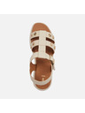 Geox Cremeweiße Geox Camalei Damensandalen