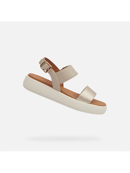 Geox Beige Damen-Sandalen Geox Camalei