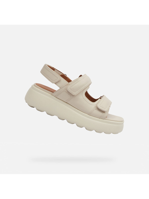 Geox Cremefarbene Damen-Sandalen Geox Spherica EC4.1 S