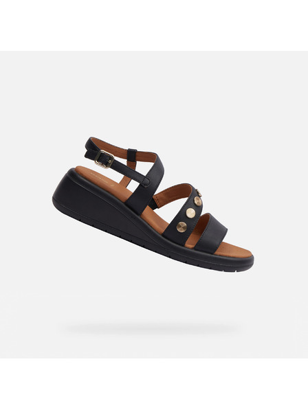 Geox Schwarze Damensandalen Geox Meliconia