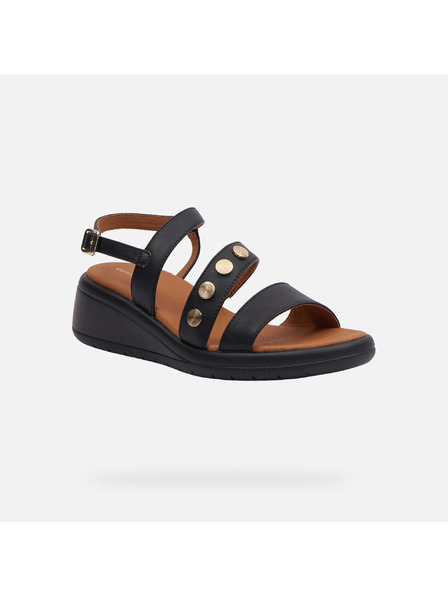 Geox Schwarze Damensandalen Geox Meliconia
