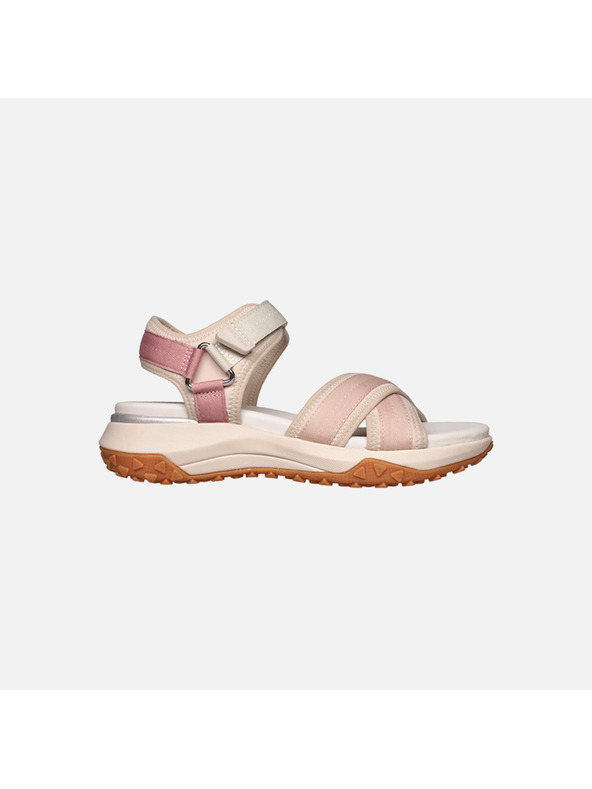 Geox Beige Damen-Sandalen Geox Sorapis + Grip A
