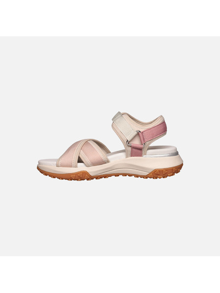 Geox Beige Damen-Sandalen Geox Sorapis + Grip A