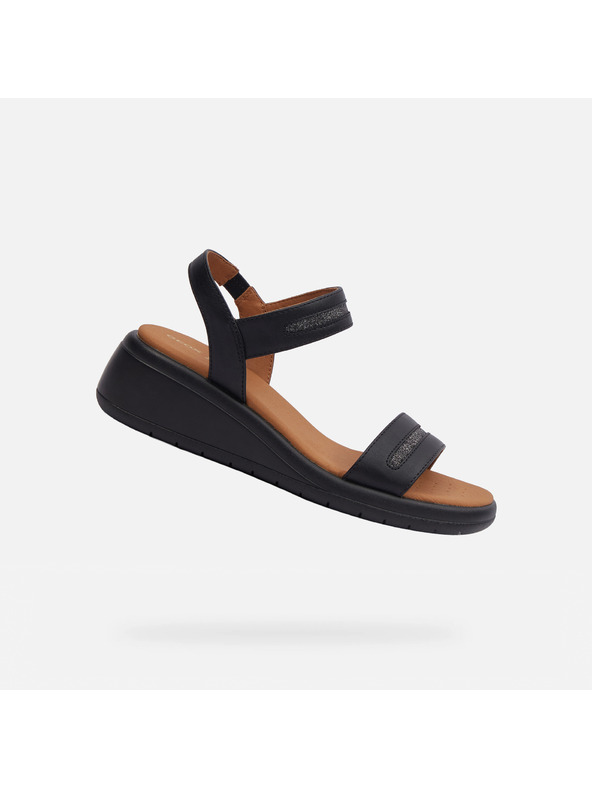 Geox Schwarze Damensandalen Geox Meliconia