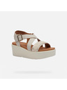 Geox Cremefarbene Damen-Sandalen Geox Xand 2.2S