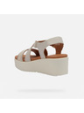 Geox Cremefarbene Damen-Sandalen Geox Xand 2.2S