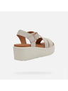 Geox Cremefarbene Damen-Sandalen Geox Xand 2.2S